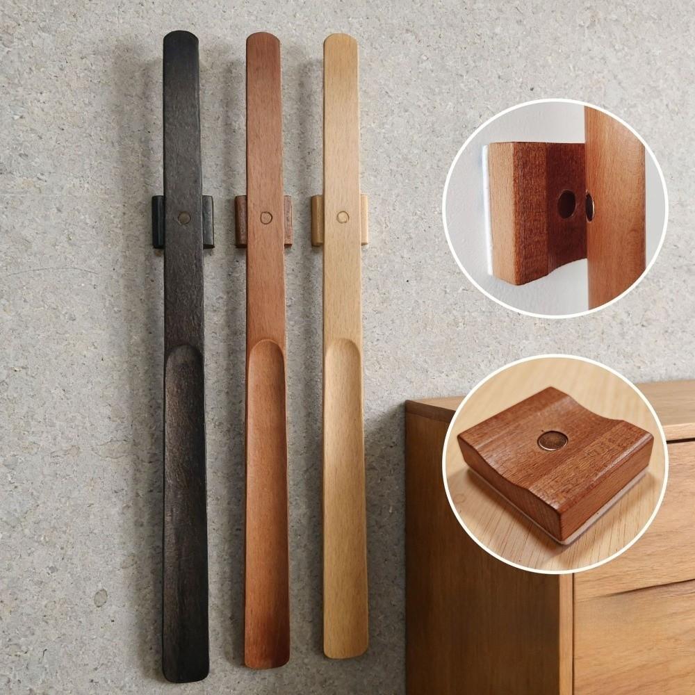 30/55cm Magnetický napínák na boty Dřevěná rukojeť Líný napínák na boty pro starší osoby, těhotné ženy