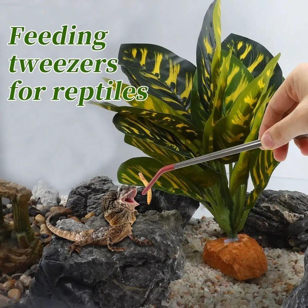 2Pcs 27CM Aquarium Feeding Tweezers Stainless Steel Aquarium Clip Tools Pet Supplies