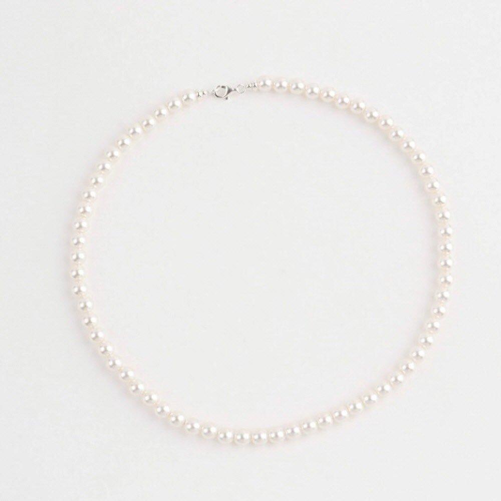 [Osjarak] Women's Classic Simple 6mm Freshwater Pearl Necklace