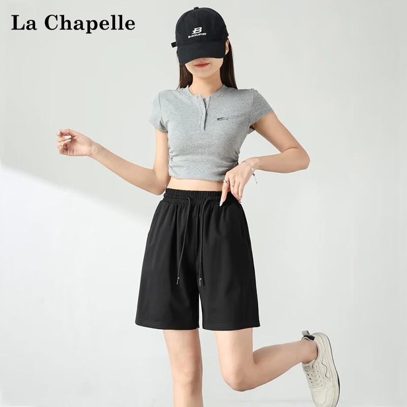 La Chapelle Women's High-Waist Sports Shorts