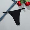 Sexy Rhinestone Women's Thong: Solid Color, Comfortable Breathable Seamless Pure Cotton Panties