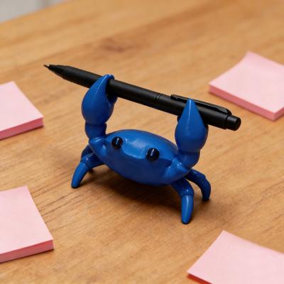 Crab Pen Holder Cute Organizer for Glasses Decorative Gift Pens Pencils 3D Desk for Kids Adults School Office