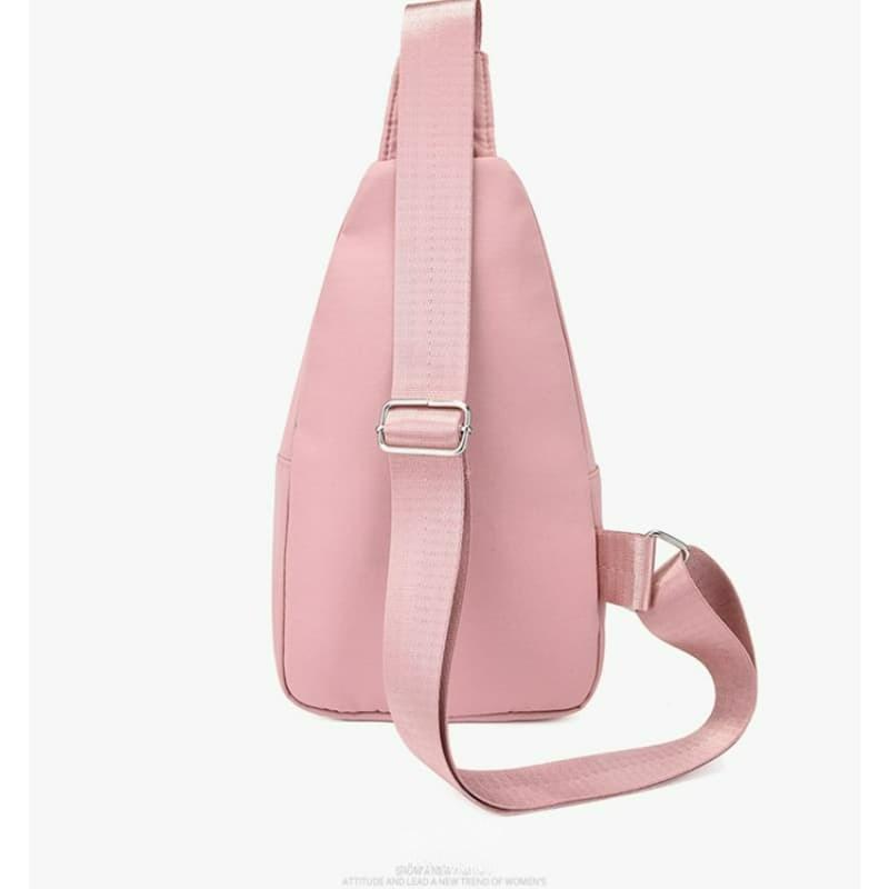 Simple Embroidered Thread Messenger Bag Breast Bag