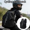 Large Capacity Waterproof Motorcycle Helmet Backpack Durable Cycling Storage Bag with Reflective Stripe for Hiking Bike Gear