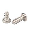 Nickel-Plated Phillips Round Flat Tail Self-Tapping Screw with Pan Head, M2-M6