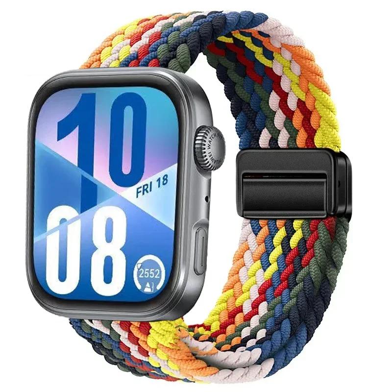 Magnetic Braided Strap for Huawei Watch Fit 4 Pro 3 Nylon Loop Correa Sports Bracelet for Huawei Fit3 Fit4 4Pro Band Accessories