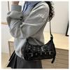 New Korean Style Underarm Bag for Women Soft Touch Faux Leather Shoulder Purse Minimalist Design Chic Handbag