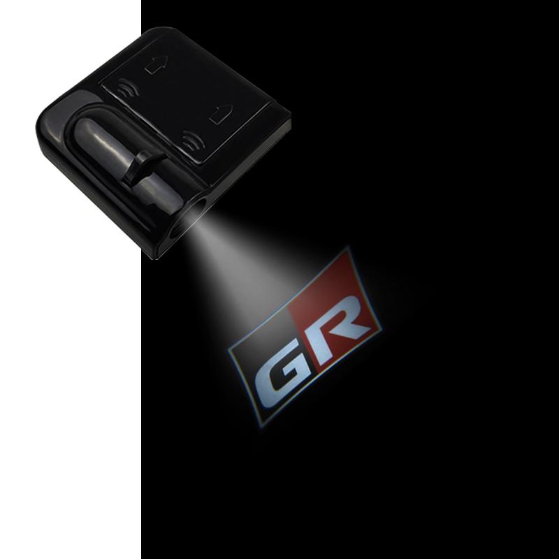 

1PCS For Toyota GR Sport C-HR RAV4 Prado Prius Camry Corolla YARiS Logo Led Car Door Welcome Lights Laser Projector Decor Lamp 1PCS for 1 door