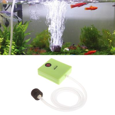 Tragbare Mini-Aquarium-Luftpumpe AA-Batteriebetrieben Flüsterleise Fisch für Tank Belüfter Sauerstoffpumpe mit Luftstein und Tu