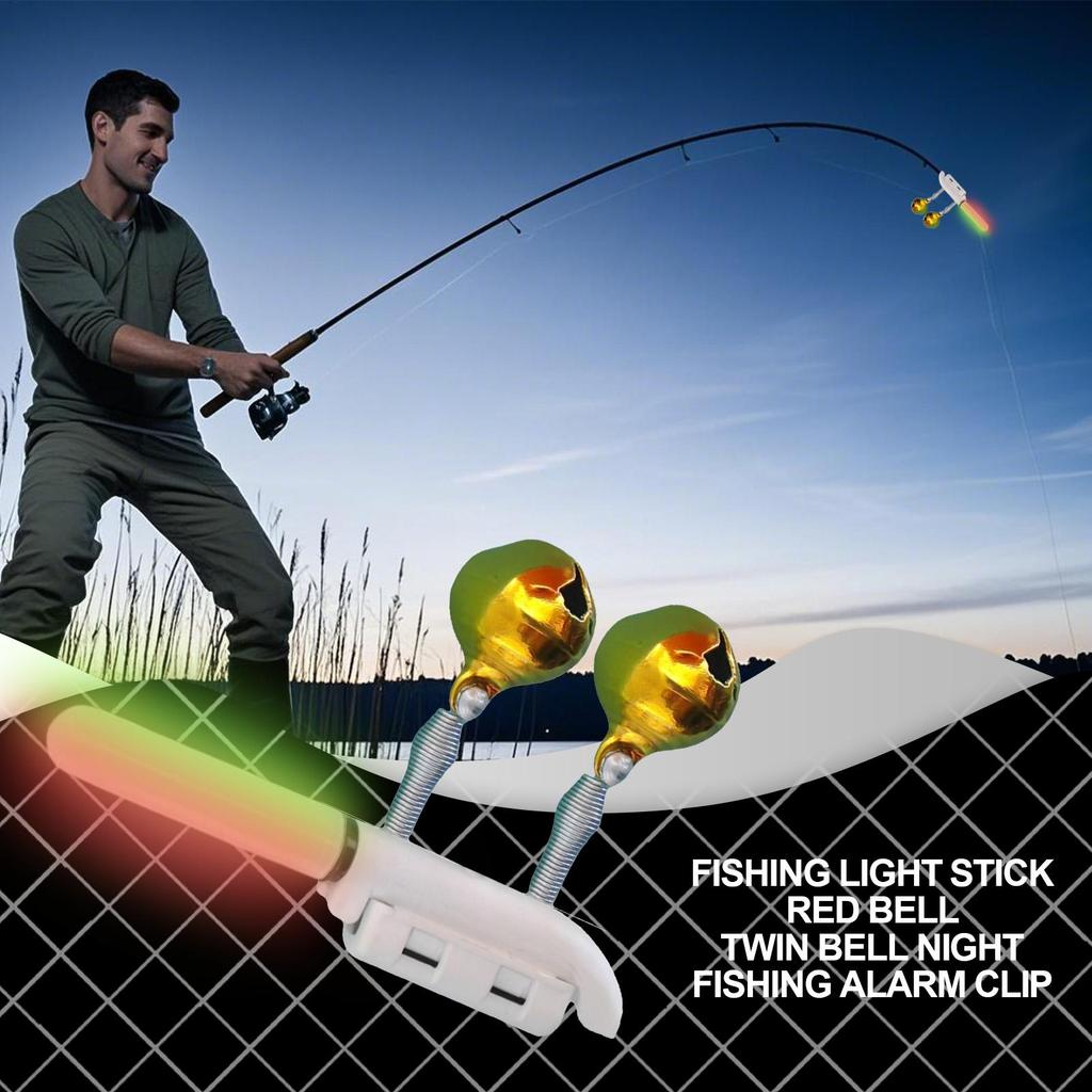 Clamp on Fishing Pole Light Fishing Rod Lights Waterproof Indicator Stable Rechargeable Night Fish Finder Lamp for Professionals