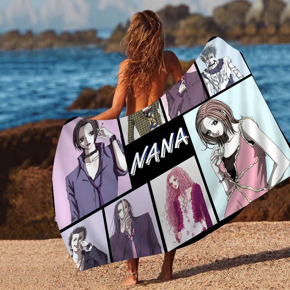 Nana Osaki Anime Microfiber Printed Beach Towel Mountain Climbing Yoga Beach Swimming Running Absorbent Soft Towel
