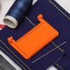 Verstellbarer Stichabstand 1,5-4 mm Handnäh-Kantenverschlusswerkzeug Tragbarer Clip-On Nahtführungslineal Stoffsaum-Reparatur-DIY-Werkzeug