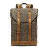 Backpack Retro Shoulder Travel Bag Outdoor Student Satchel Sports Waxed Waterproof Canvas Travel Bag Leather