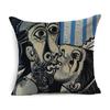 Luxurious Van Gogh Starry Night Square Cushion Covers With Premium Cotton Linen