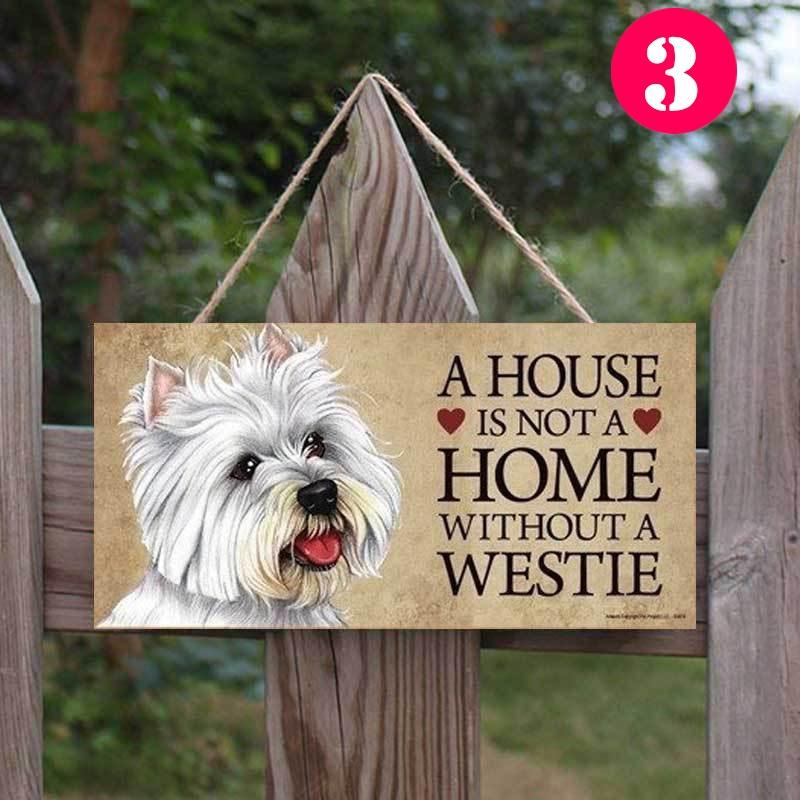 Personalised Dog Sign Wooden Plaque House Gift Wall Hanging Birthday Christmas