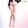 Sexy Aurora Radio Wave Shinny Seamless Stockings Silky Smooth Oily Bright Ultra-Thin Transparent Pantyhose Ol Ootd Party Tights