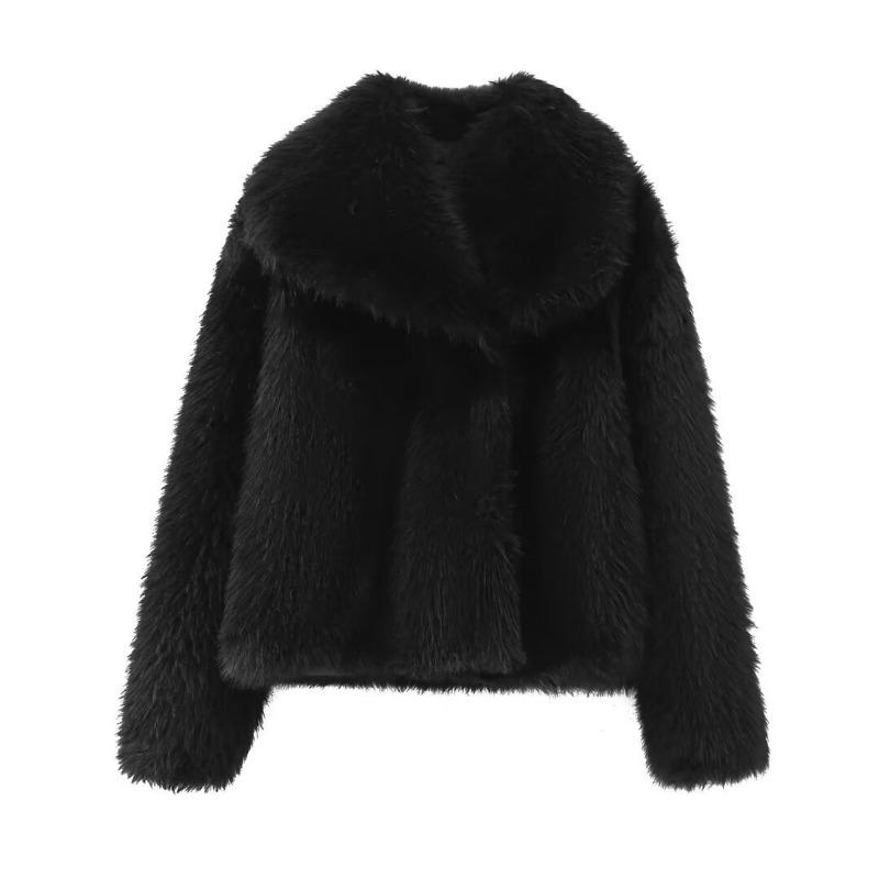 Autumn New Women's Clothing Faux Fur Short Top Women's Coat Spring Women's Jacket Top