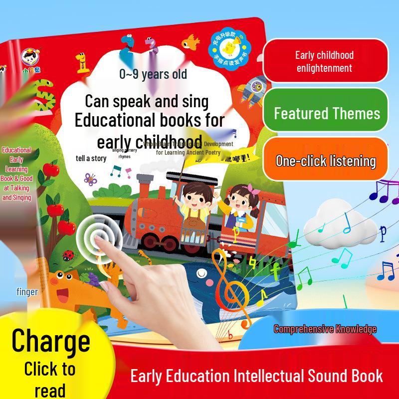 Talking Early Education Sound Learning Machine for Toddlers - Interactive Audio Books and Educational Toy for Ages 0-6