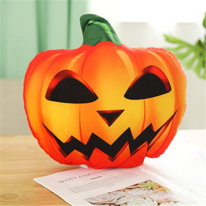 Pumpkin Plush Halloween Cushion Stuffed Toy Cartoon Doll Decorations Gift Kids