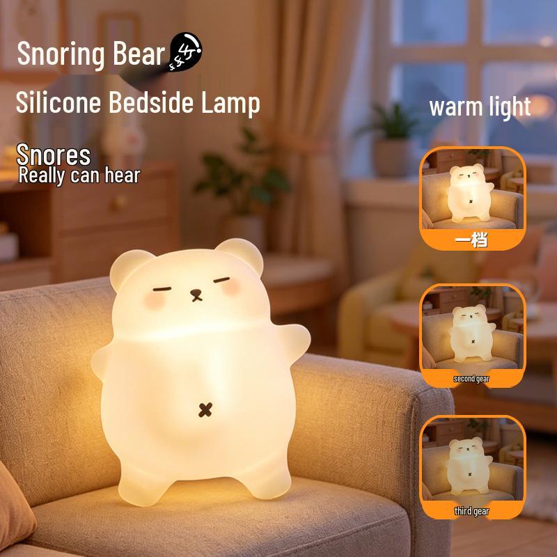 Pat Pat Silicone Pear Night Light - Cute Eye Protection Sleep Companion for Girls