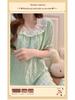2026 Summer Women's Nightgown: Cloud Cotton, Bra Pads, Short Sleeve, Lace Trim Long Dress