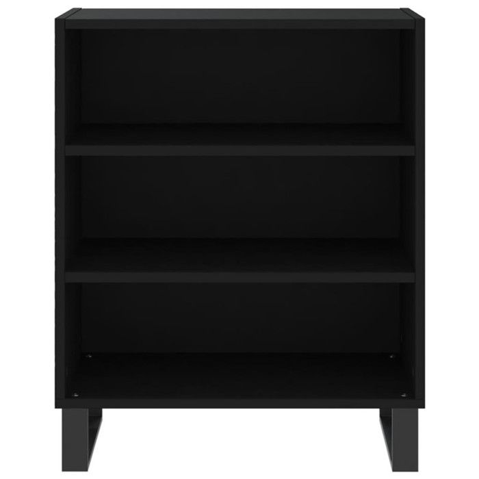 VidaXL Buffet noir 57x35x70 cm bois d’ingénierie 827141