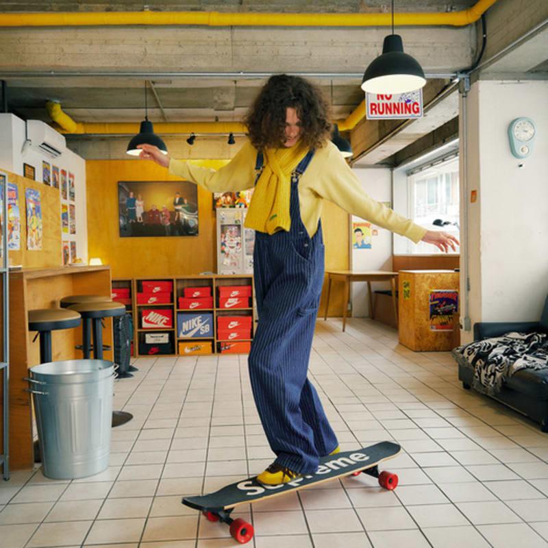 GREENBUTTER Fluffy Short Muffler (Yellow)