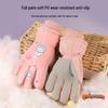 Kids' Cute Waterproof Winter Ski Gloves with Thick Velvet Lining, Warm for Boys & Girls
