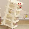 Trolley Style Trolley Storage Shelf Multi-Layer Household Storage Cabinet Portable Snack Rack  Bath