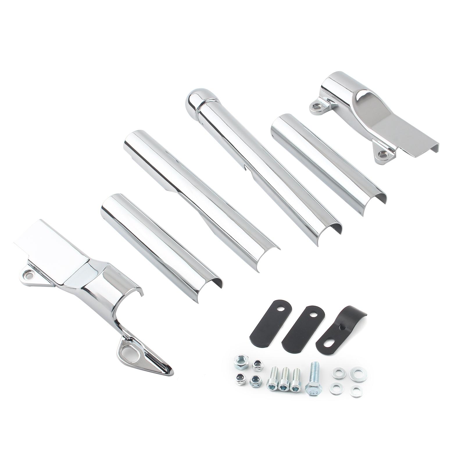 

6 шт. трубка маятника мотоцикла с крышками оси Phantom, хром для Harley Softail Heritage Classic FLSTC EFI FLSTCI Custom FXSTC