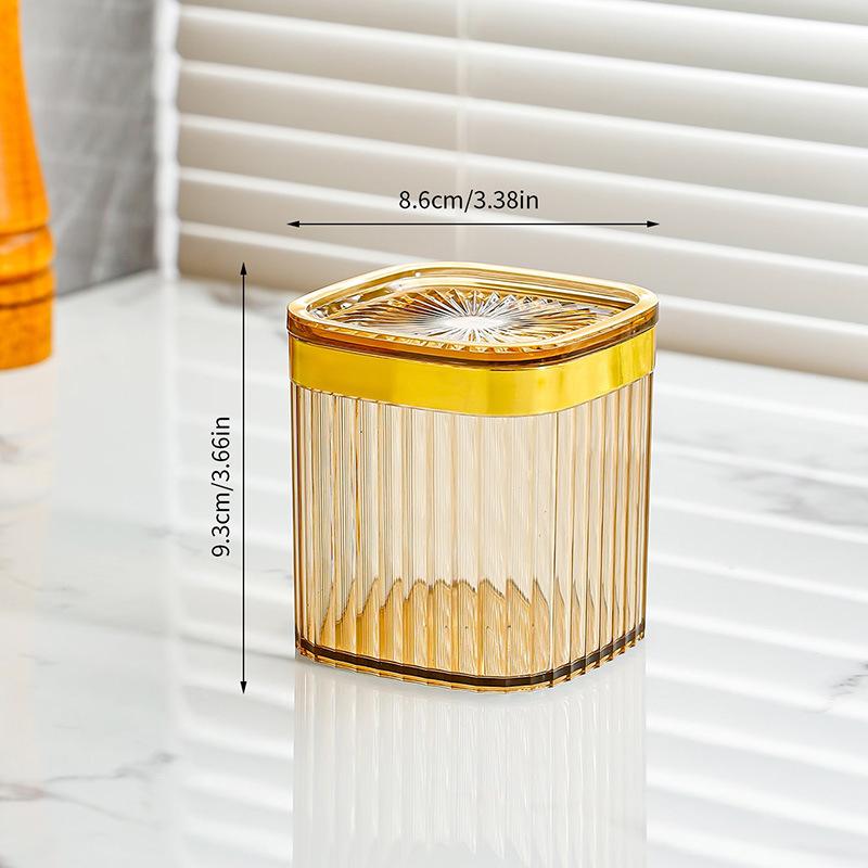 Plastic sealed can, milk powder can, square round with lid, food jar, kitchen, grain storage box, storage tank