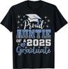 Super Proud Auntie of 2025 Graduate Awesome Family College T-Shirt