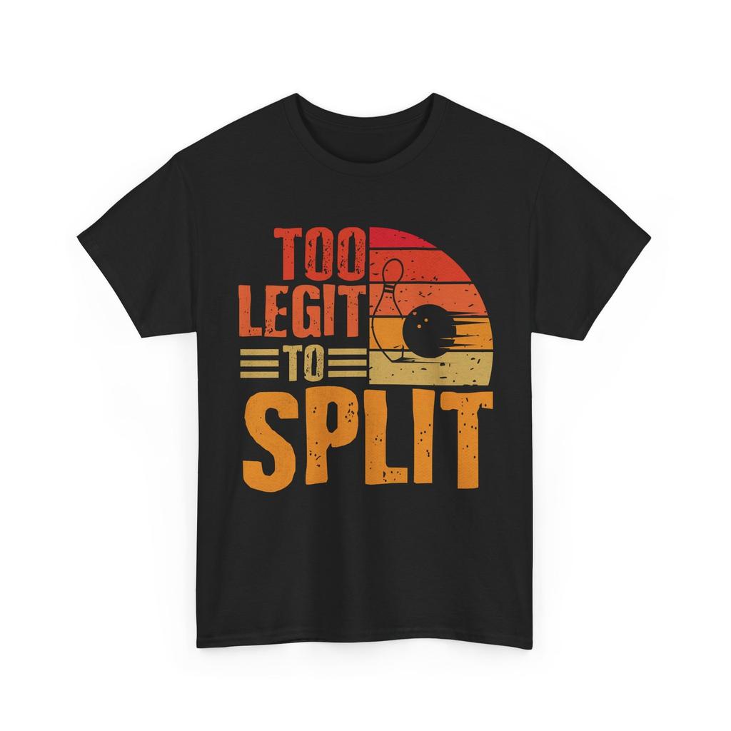 Bowling Shirt, Too Legit To Split Bowling Player Bowler Sport Funny Shirt