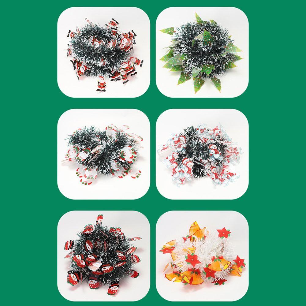 New 5M Christmas String Lights Santa Claus Christmas Snowflake Decoration Color Strips Christmas Tree Skirt Scene Layout