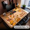 Custom Name Text Big Mouse Pad,Garfield Soft Non Slip Extended Desk Mat For Home Office