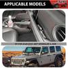 Grab Bar Tray For 2018- Jeep Wrangler JL/4XE Jeep Gladiator JT AccessoriesAccessories Storage Bin Organizer Grab Handle Box Passenger Side Grab Tray