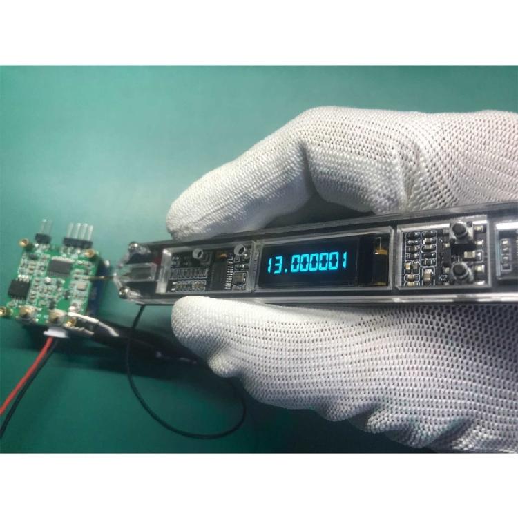 Handheld Frequency Tester Digital Display 0.91Inch Blue Screen 5V Power Supply High Sensitivity Probe Signal Measurement Tool