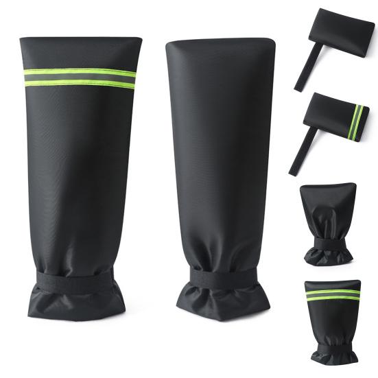 Winter Outdoor Faucet Cover Waterproof Oxford Cloth Reusable Garden Lawn Hose Bib Outside Faucet Freeze Protection Black Insulation Cover