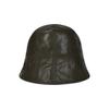 VARZAR VZ Studded Vegan Leather Tulip Hat Khaki