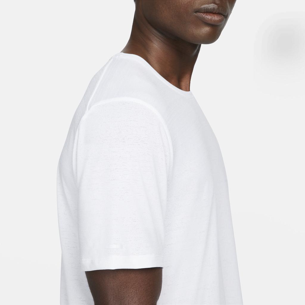 Nike Dri-Fit Solid Color Crew Neck Casual Short Sleeve T-Shirt Men Tops White CU5992-100