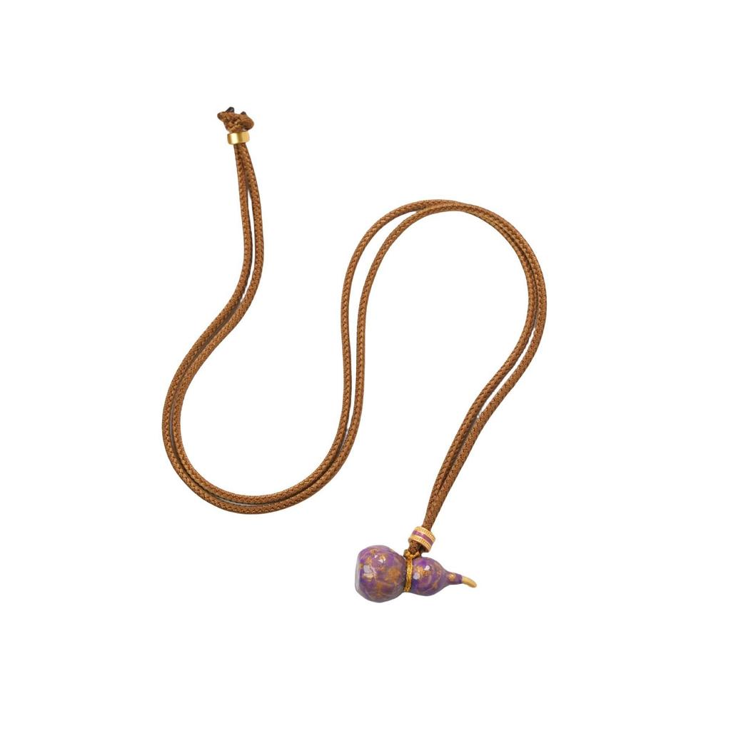 Dopamine Drip Colorful Gourd Necklace - Light Luxury Fashion Sweater Chain for Women, Spring/Summer Collection