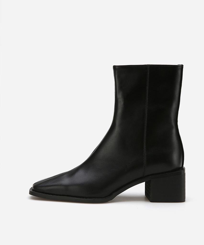 Salt And Chocolate Slim Square Toe Ankle Boots 412246004 (5.5Cm/2 Colors)