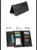 Men's Crocodile Pattern Long Wallet for US Dollar Bills, Customizable for Business Use