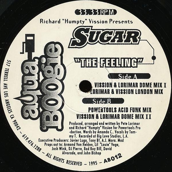 

12inch Record RICHARD HUMPTY VISSION, SUGAR - The Feeling AB012 Aqua Boogie Rec 1995 US Dance & Electronica Used