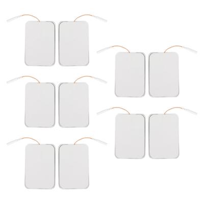 10pcs Rectangular Electrode Pad Self Adhesive Electrode Patch Replacement Accessory for TENS