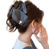 Large Fabric Bowknot Hair Clip For Women Everyday Hair Styling Comfortable Ponytail Holder for Formal Event Casual Wear