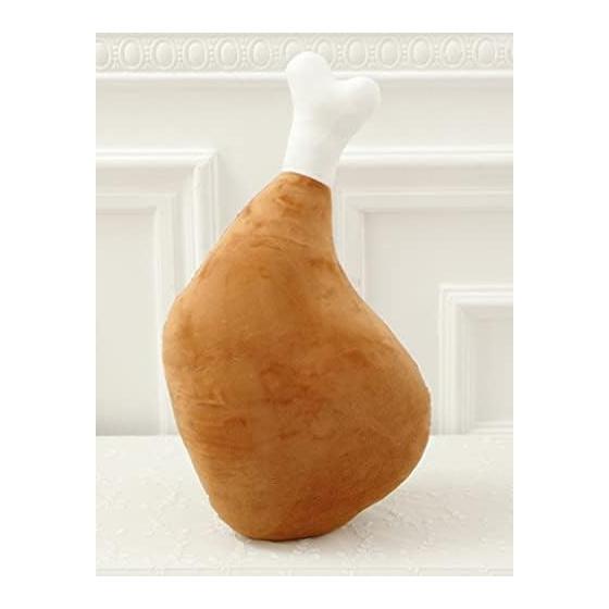 [dokidoki] Chicken Thigh Manga Meat Sticky Bone Chicken Chicken Chicken Cushion Stuffed Toy Funny Goods Event Party Chicken Thigh Christmas Present
