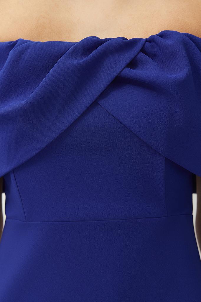 Damenkleid Neue Saison Mode Saks Carmen Kragen Gewebt Elegant Abendkleid