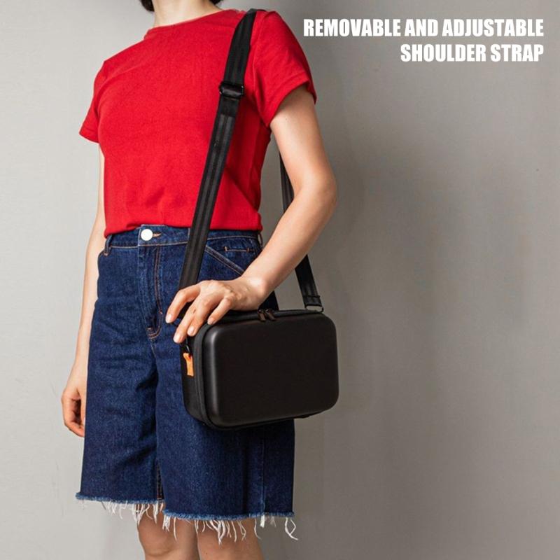 Hard Case Storage Bag for Blood Pressure Monitor Impact Resistant Pouch with Inner Pocket Shoulder Strap Carrying Bag