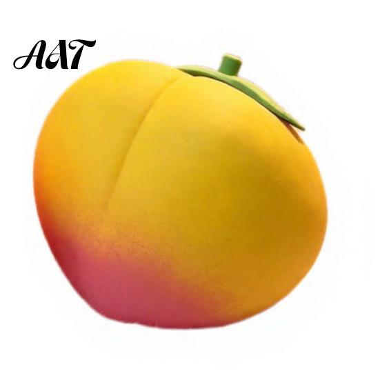 Portable Stress Reliever Giant Peach Relief Toy, Realistic Large Squeeze Simulated Fruit Sensory Toy Desk for Adults & Kids